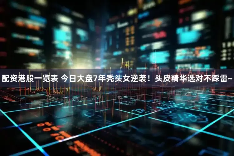配资港股一览表 今日大盘7年秃头女逆袭！头皮精华选对不踩雷~